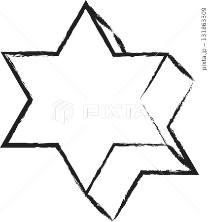 Geometric brush drawn shapes Geometric brush drawn shapes 131863309