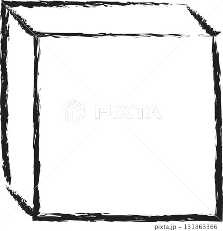 Geometric brush drawn shapes 131863366