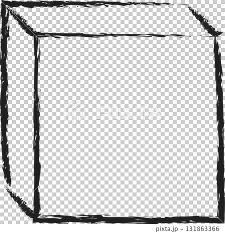 Geometric brush drawn shapes 131863366