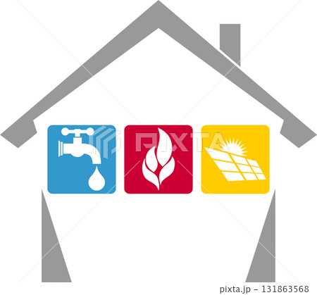 house, tools, caretaker, tools, plumber, installer, logo, background house, tools, caretaker, tools, plumber, installer, logo, background 131863568