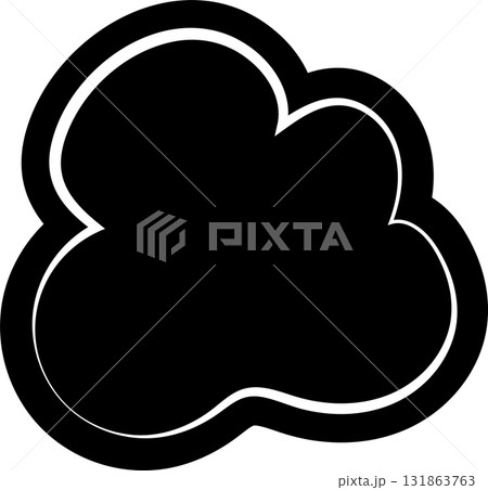 Black speech bubble, dialog, talk, speech, think 131863763