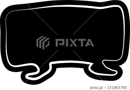Black speech bubble, dialog, talk, speech, think Black speech bubble, dialog, talk, speech, think 131863780