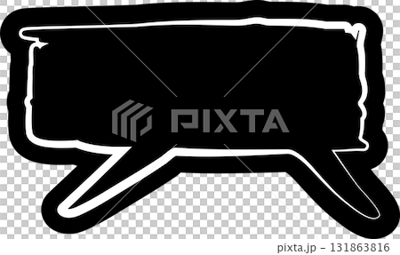 Black speech bubble, dialog, talk, speech, think Black speech bubble, dialog, talk, speech, think 131863816