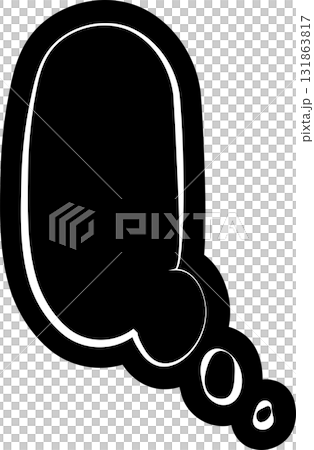 Black speech bubble, dialog, talk, speech, think 131863817
