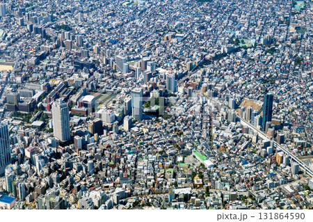 東京都豊島区要町付近を空撮 東京都豊島区要町付近を空撮 131864590