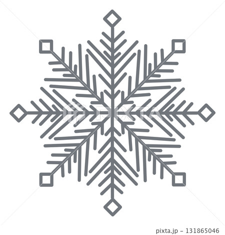 大きい雪の結晶のイラスト 大きい雪の結晶のイラスト 131865046