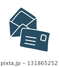 Doodle Open envelope with letter icon hand drawn in a modern minimalistic style 131865252