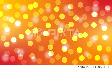 Warm Bokeh Glow Abstract Yellow Orange Red Light Circle Background 131866164