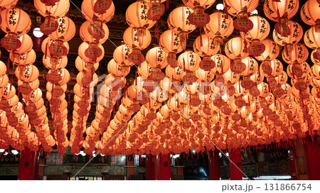 the lanterns hack in the Sanfong temple. It's a Taoist temple originally built in the early 1600s in kaohsiung, taiwan 131866754