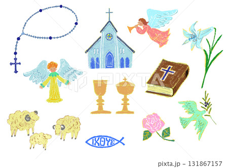 教会カットイラスト 131867157