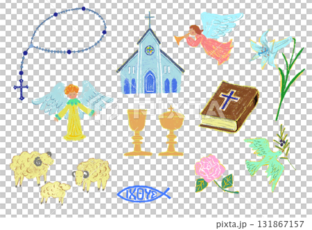 教会カットイラスト 131867157