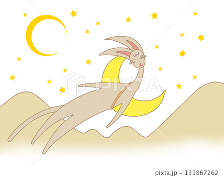メルヘン・ファンタジー - 猫・星・星空・きらきら星・山影 131867262