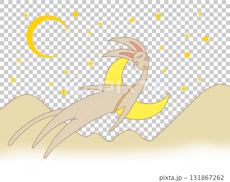 メルヘン・ファンタジー - 猫・星・星空・きらきら星・山影 131867262