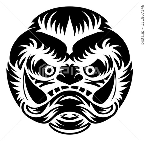 Goblin Demon or Orc Mask Illustration Goblin Demon or Orc Mask Illustration 131867346