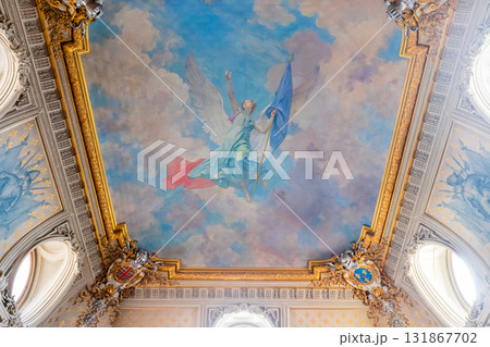 Chateau de Chantilly, interiors and details, Oise, France 131867702