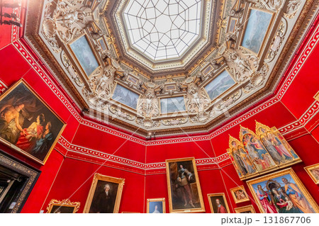 Chateau de Chantilly, interiors and details, Oise, France 131867706