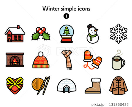シンプルアイコン集 冬 131868425