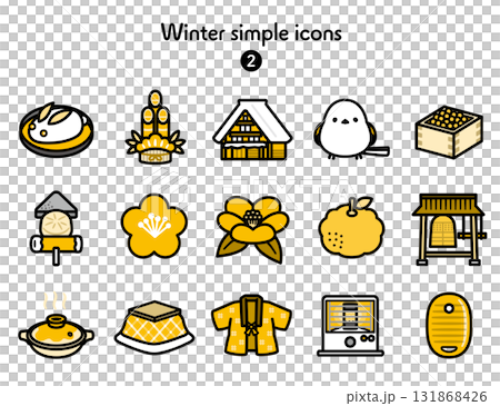 シンプルアイコン集 冬 シンプルアイコン集 冬 131868426