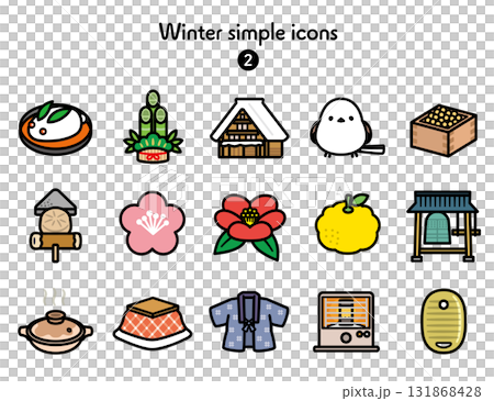 Simple Icon Collection Winter 131868428