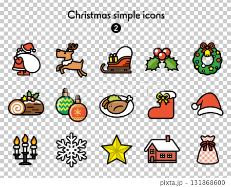 Simple Icon Collection Christmas Simple Icon Collection Christmas 131868600