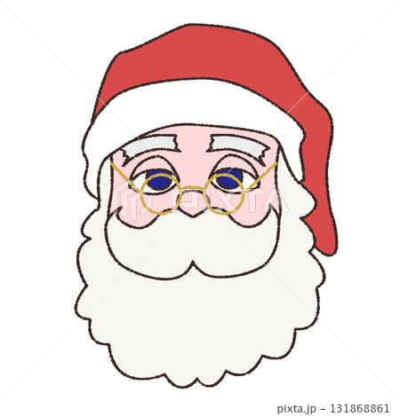 正面を向いたサンタクロース 正面を向いたサンタクロース 131868861