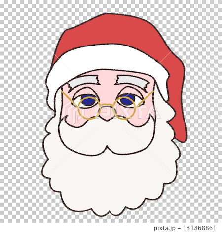 正面を向いたサンタクロース 正面を向いたサンタクロース 131868861