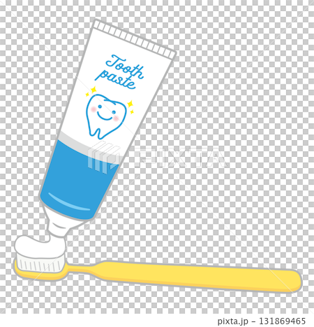 Daily necessities_toothbrush and toothpaste 131869465