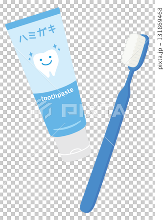 Daily necessities_toothbrush and toothpaste 131869468