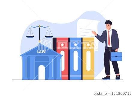 Illustration of Law Firm and Legal Consulting 131869713