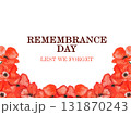 Remembrance Day. Lest We Forget. We Will Remember. Greeting card 131870243