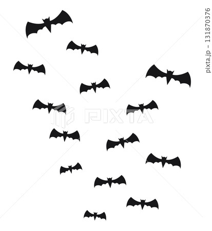 Cloud of bats - Halloween 131870376