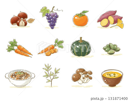 秋のイラスト 131871400