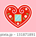 Licitar heart shaped Croatian gingerbread cookie 131871891