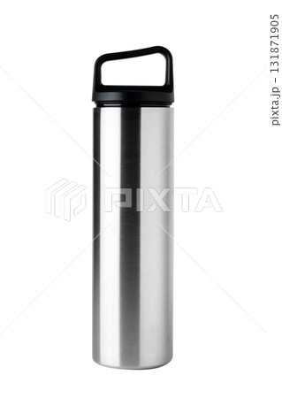 Stainless water bottle, can keep hot or cold liquid. isolated on white background with clipping path 131871905