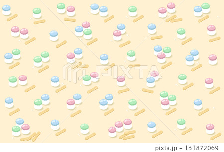 ヨーグルトの駄菓子の壁紙素材 ヨーグルトの駄菓子の壁紙素材 131872069