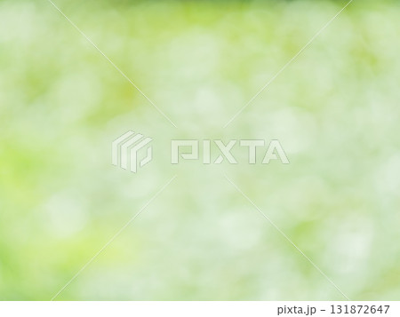 背景素材　水玉模様のリフレクション　グリーン系 131872647