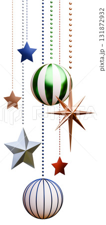 3D素材_クリスマスオーナメント 131872932