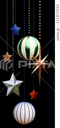 3D素材_クリスマスオーナメント 3D素材_クリスマスオーナメント 131872933