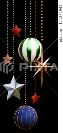 3D素材_クリスマスオーナメント 3D素材_クリスマスオーナメント 131872945