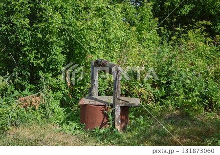 An old abandoned well in the village. Russia An old abandoned well in the village. Russia 131873060
