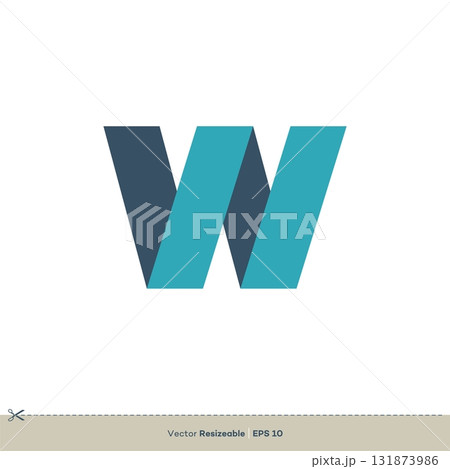 Letter W Logo Template Illustration Design. Vector EPS 10. 131873986