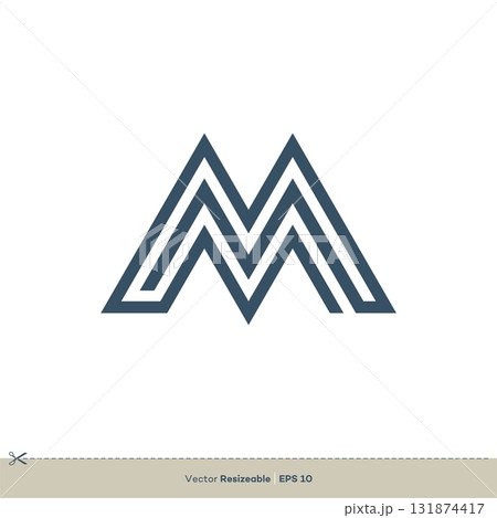 Letter M vector Logo Template Illustration Design. Vector EPS 10. Letter M vector Logo Template Illustration Design. Vector EPS 10. 131874417