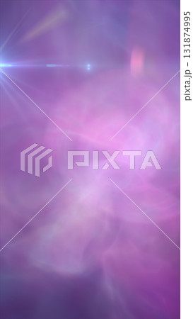Abstract soft purple mist and glowing light rays with dreamy cosmic atmosphere 131874995