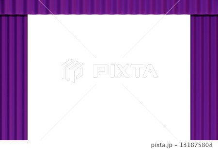 背景素材_幕_紫 131875808