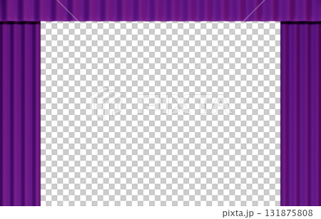 背景材料_窗簾_紫色 131875808