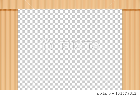 背景材料_窗簾_黃色 131875812