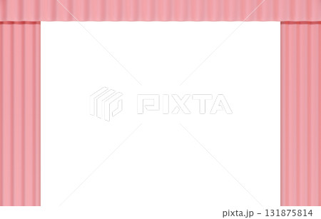 背景素材_幕_ピンク 131875814