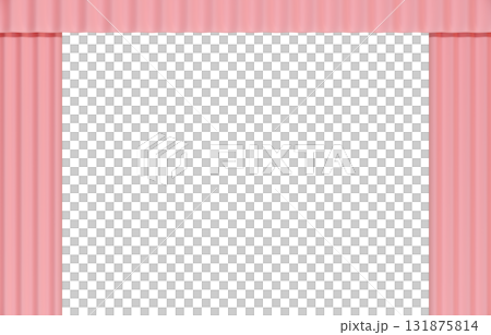 背景材料_窗簾_粉紅色 131875814