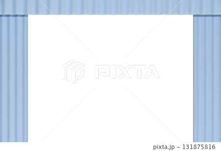 背景素材_幕_水色 131875816