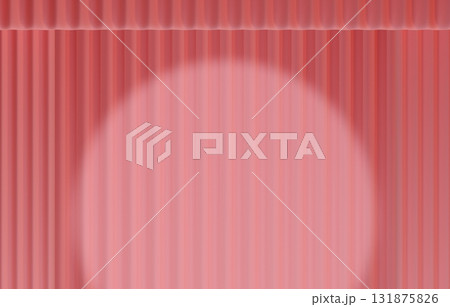 背景素材_幕とスポットライト_ピンク 背景素材_幕とスポットライト_ピンク 131875826
